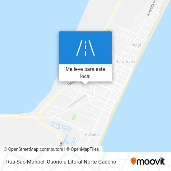 Rua São Manoel mapa