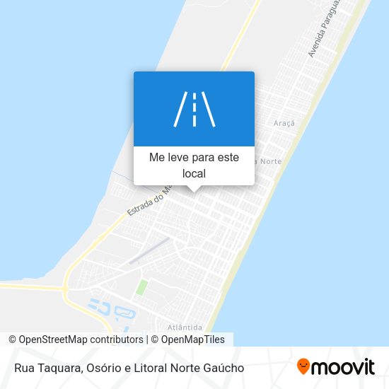 Rua Taquara mapa