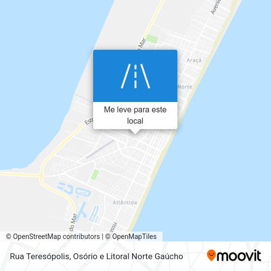 Rua Teresópolis mapa