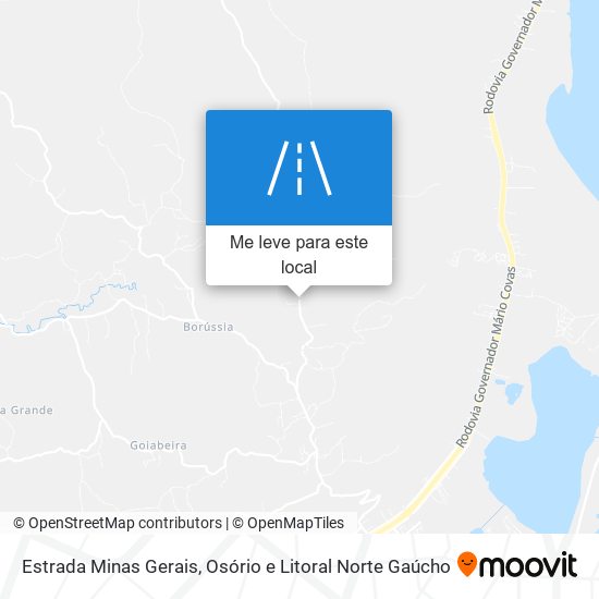 Estrada Minas Gerais mapa