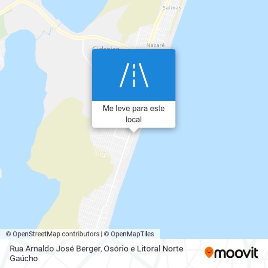 Rua Arnaldo José Berger mapa