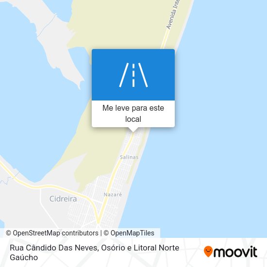 Rua Cândido Das Neves mapa