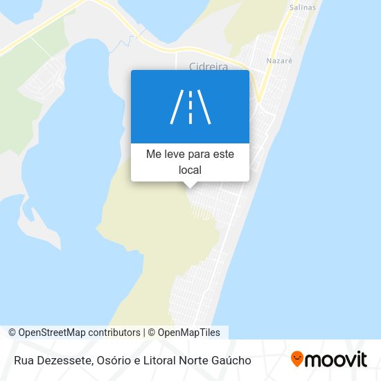 Rua Dezessete mapa