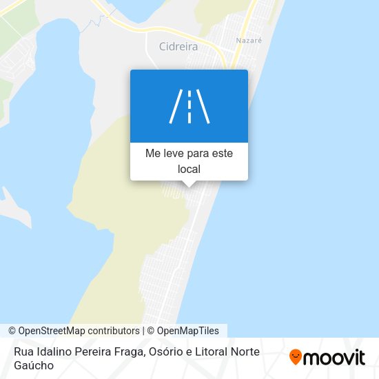 Rua Idalino Pereira Fraga mapa