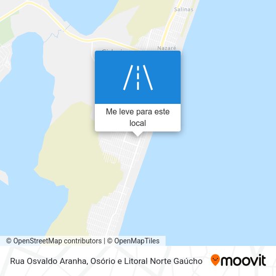 Rua Osvaldo Aranha mapa