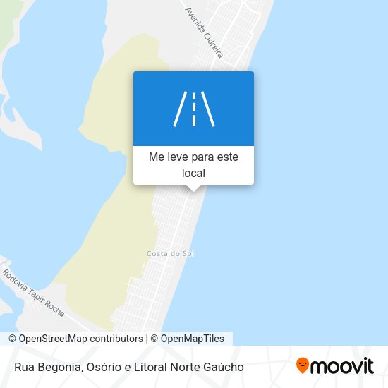 Rua Begonia mapa