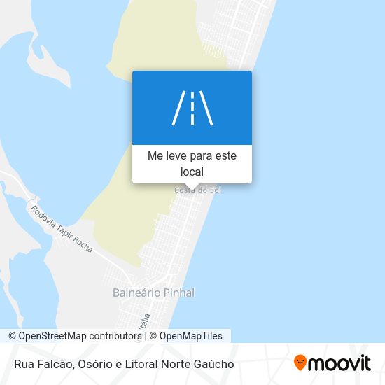 Rua Falcão mapa