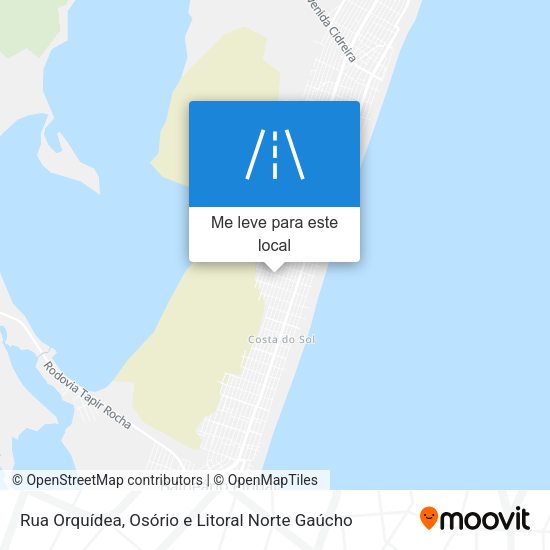 Rua Orquídea mapa