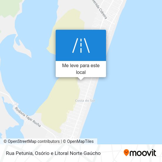 Rua Petunia mapa