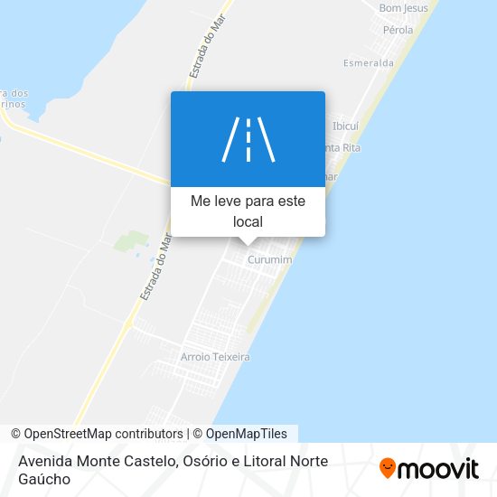 Avenida Monte Castelo mapa