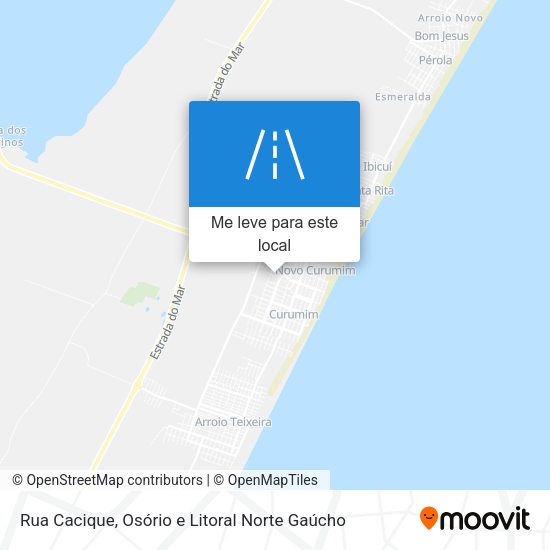Rua Cacique mapa
