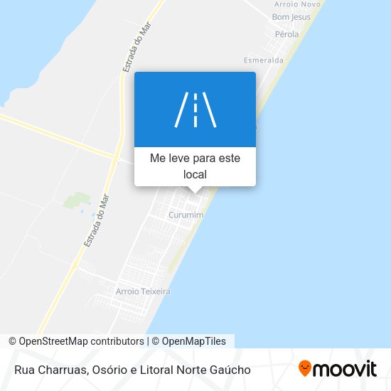 Rua Charruas mapa
