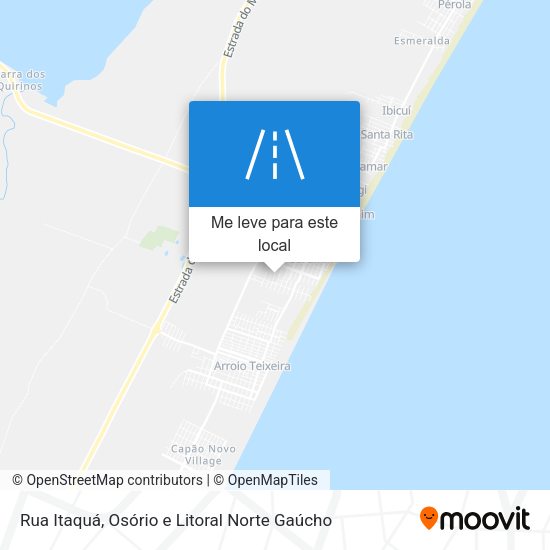 Rua Itaquá mapa