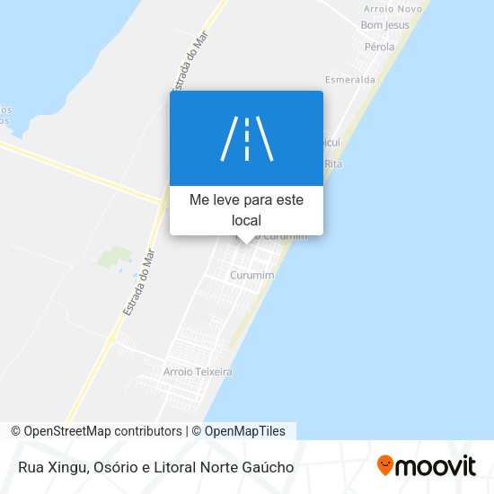 Rua Xingu mapa