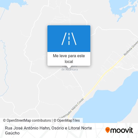 Rua José Antônio Hahn mapa