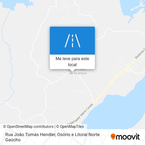 Rua João Tomás Hendler mapa