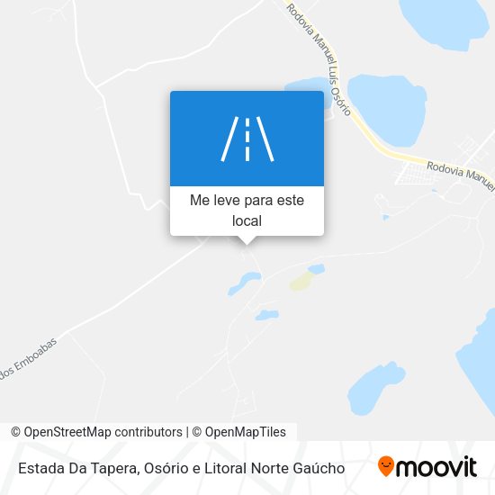 Estada Da Tapera mapa