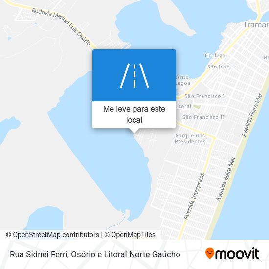 Rua Sidnei Ferri mapa