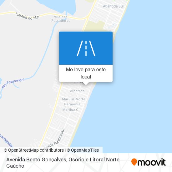 Avenida Bento Gonçalves mapa
