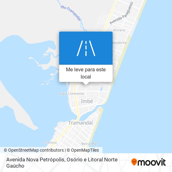 Avenida Nova Petrópolis mapa