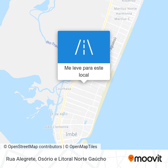 Rua Alegrete mapa