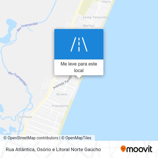Rua Atlântica mapa