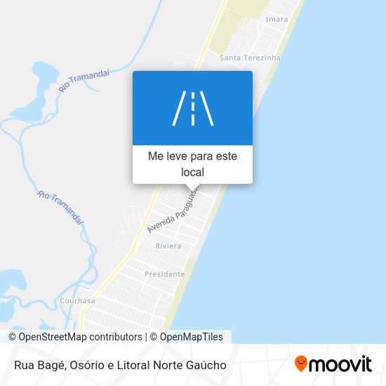 Rua Bagé mapa