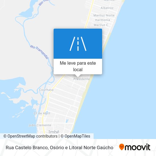 Rua Castelo Branco mapa