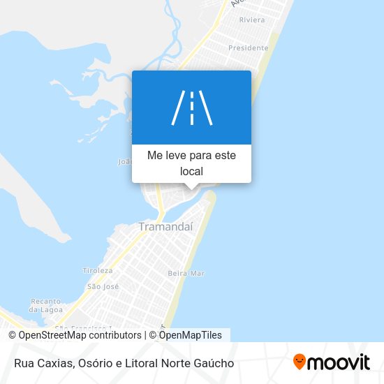 Rua Caxias mapa