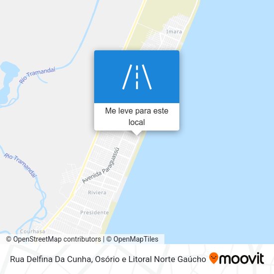 Rua Delfina Da Cunha mapa