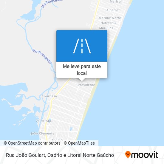 Rua João Goulart mapa