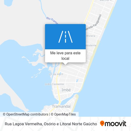 Rua Lagoa Vermelha mapa