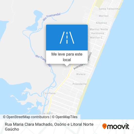 Rua Maria Clara Machado mapa