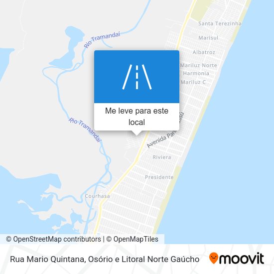 Rua Mario Quintana mapa