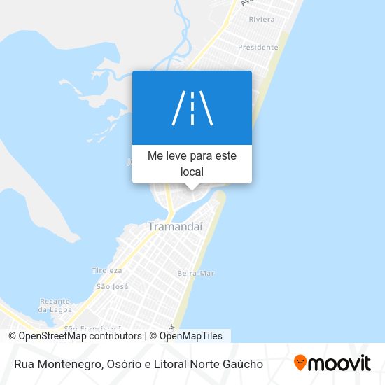 Rua Montenegro mapa