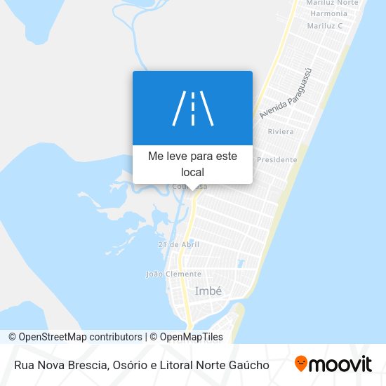 Rua Nova Brescia mapa