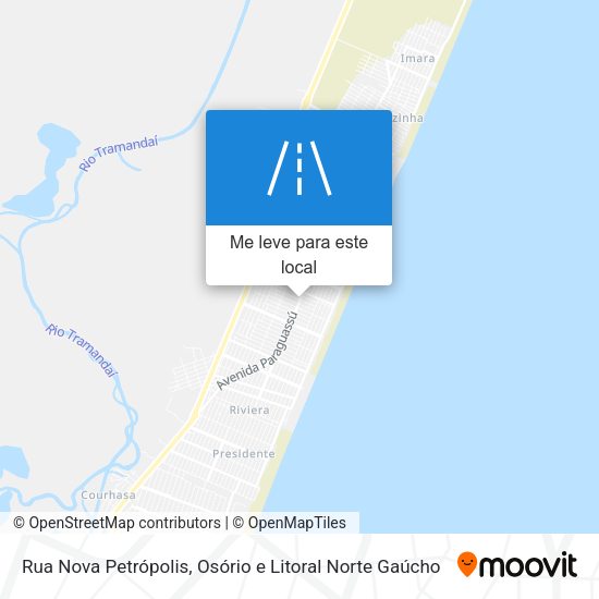 Rua Nova Petrópolis mapa