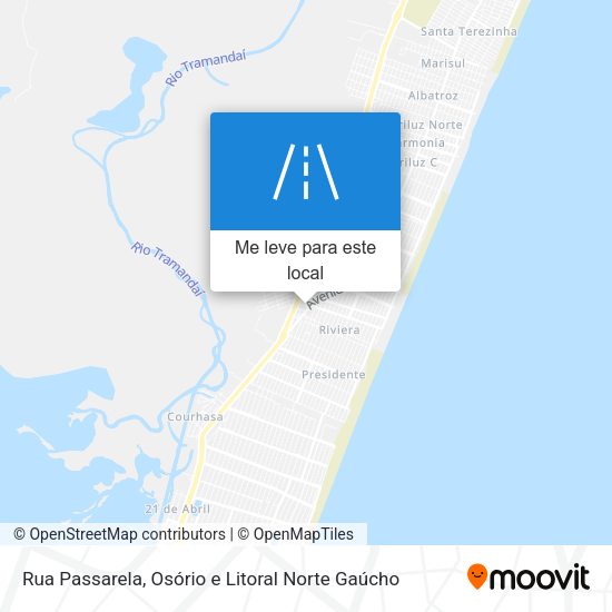 Rua Passarela mapa