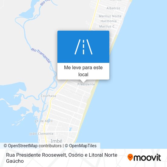Rua Presidente Roosewelt mapa