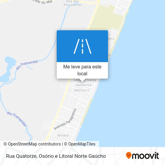 Rua Quatorze mapa