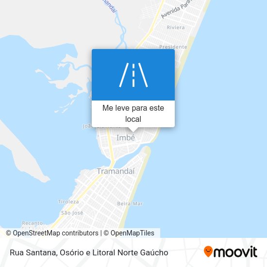 Rua Santana mapa