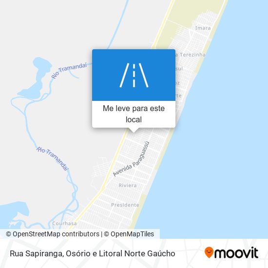 Rua Sapiranga mapa