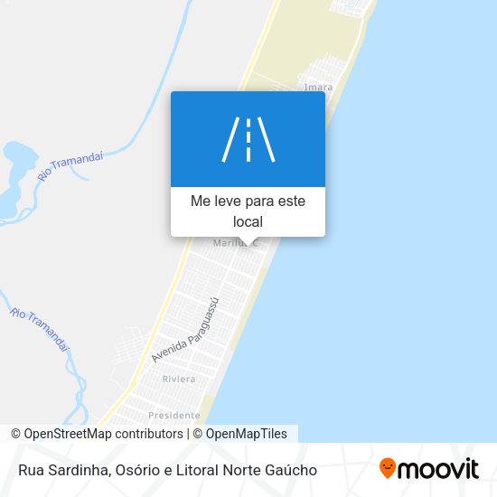 Rua Sardinha mapa