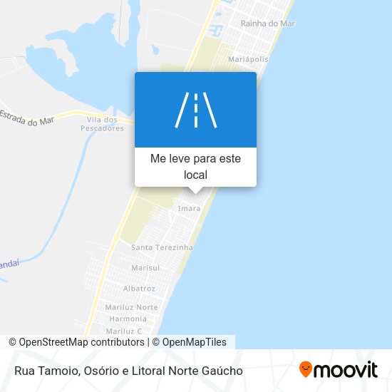 Rua Tamoio mapa
