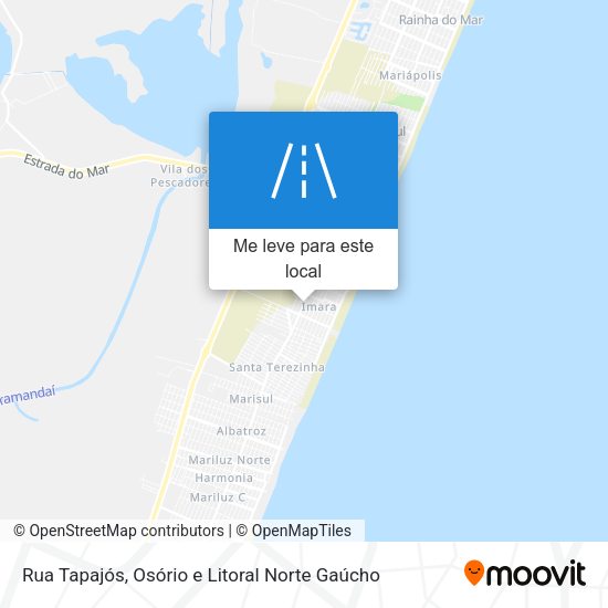 Rua Tapajós mapa