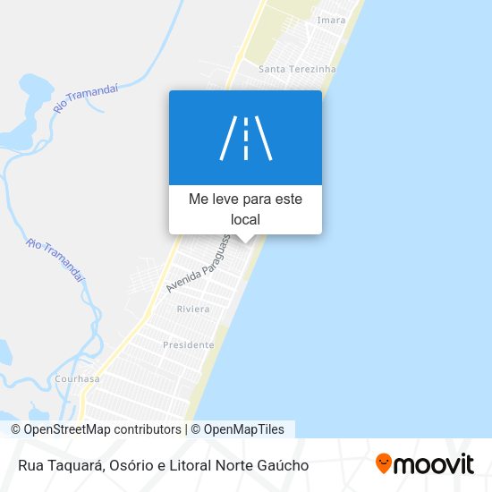 Rua Taquará mapa