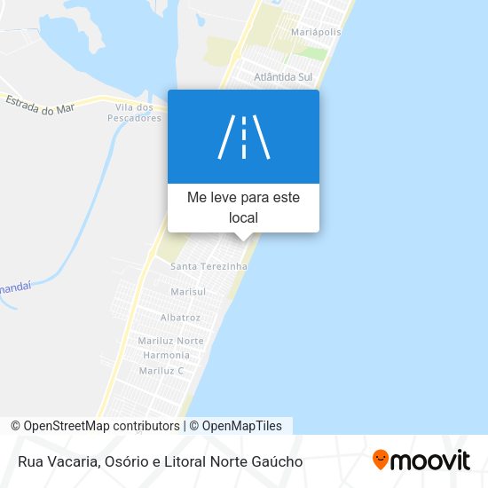 Rua Vacaria mapa