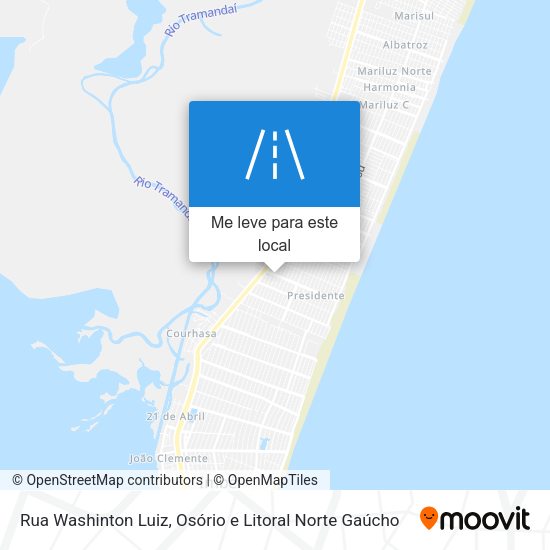 Rua Washinton Luiz mapa
