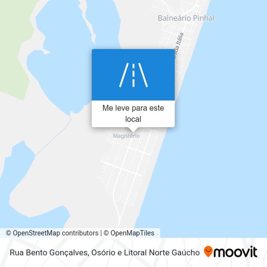 Rua Bento Gonçalves mapa