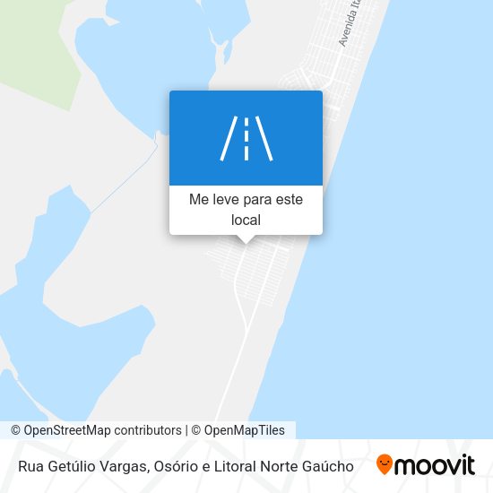 Rua Getúlio Vargas mapa